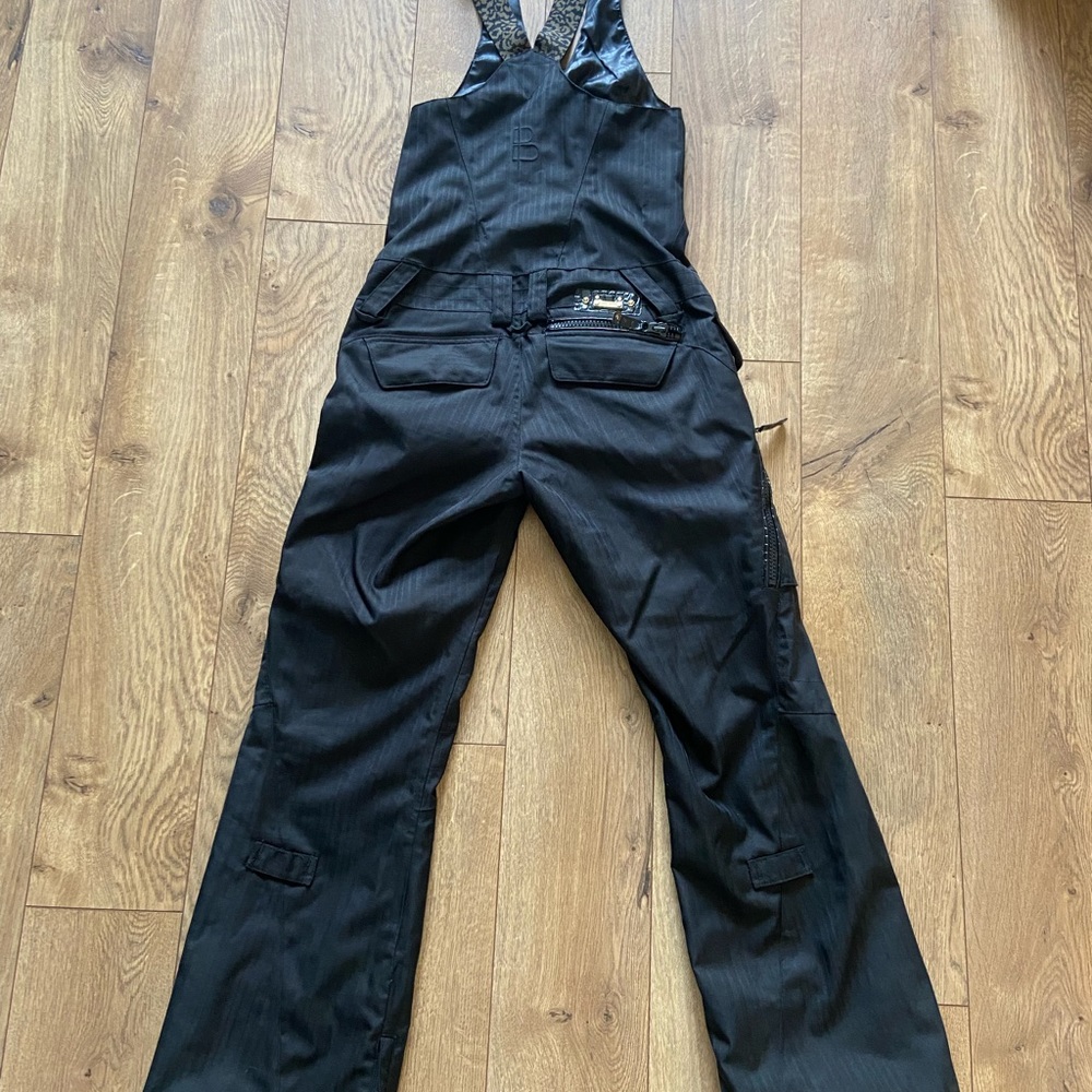 X-Small Burton Snowboard Ski Snow Bib Overalls Black